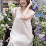 Đầm maxi 2 dây tơ thêu hoa nổi