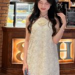 Váy Ren Hoa Yếm Xoè Nhẹ Nhàng Quý Phái ảnh 4