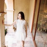 Set Trắng Ren Tiểu Thư Cổ Nơ & Váy Dáng Búp Xinh Xắn